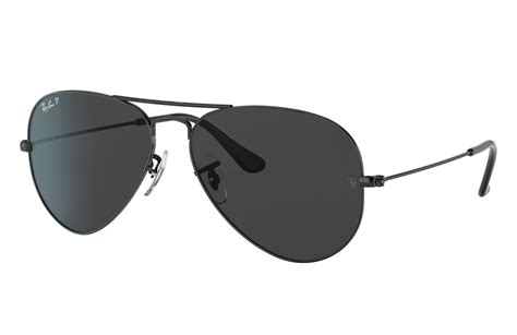 ray ban black aviators polarized.